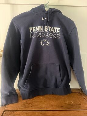 Nike Penn State Lacrosse Navy Hooded Sweatshirt  -men’s small-  women’s medium